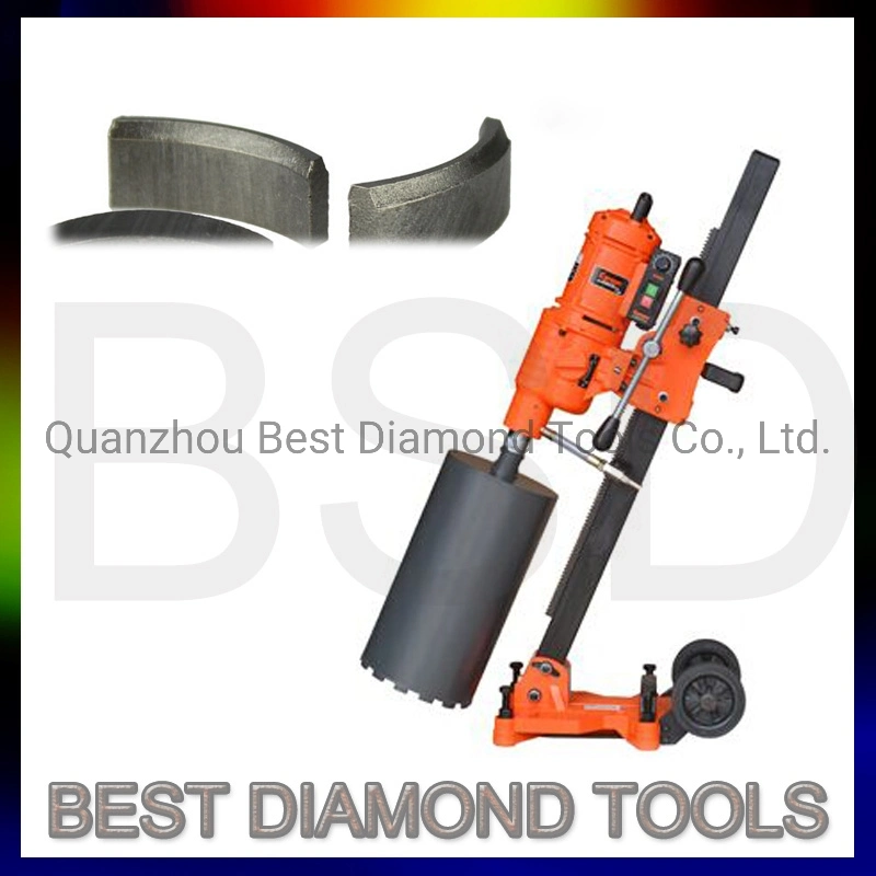 Diamond Core Drill Bit with Maximum Hole Production Through Hard Concrete