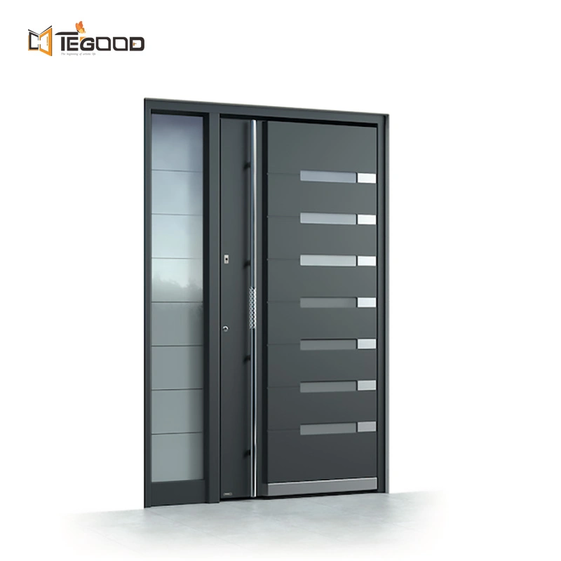 Tegood Factory Europe Home Security Villa de lujo de hierro Acero inoxidable Puerta de entrada