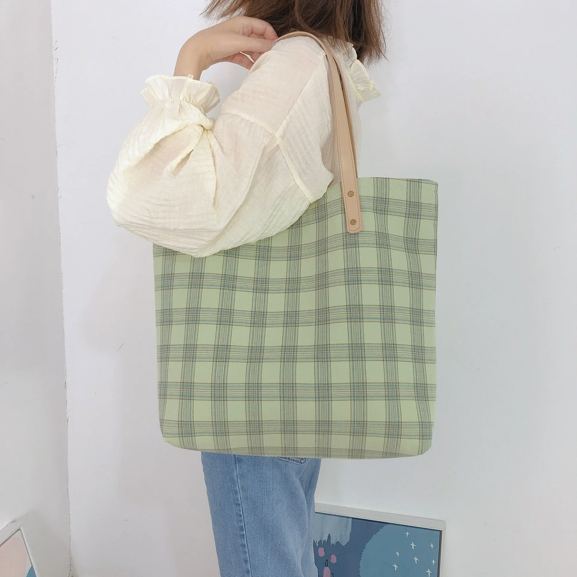 Mingyu Manufacturer Custom Wholesale/Supplier Natural Black Beach Laminated Canvas Used Shopping Button Jute Tote Bag with Printed Logo