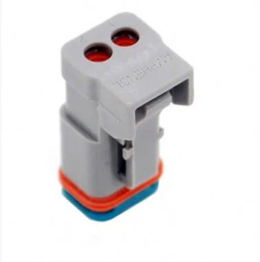 Plug At06-2s-Ke02gry 2-Way Plug Female Connector with Strain Relief Endcap Auto Connector