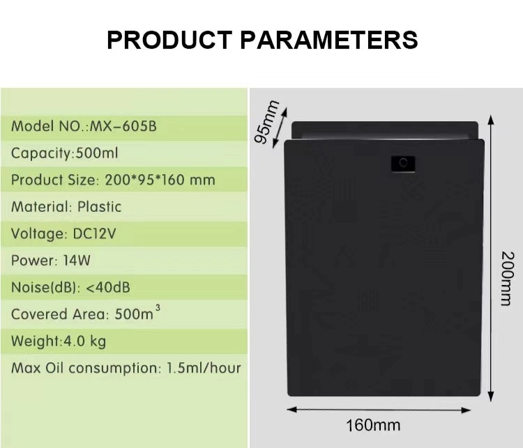 Parfum HVAC de grande capacité de connexion machine livraison APP Programmation Temps de contrôle de l'huile Aroma Diffuseur commercial