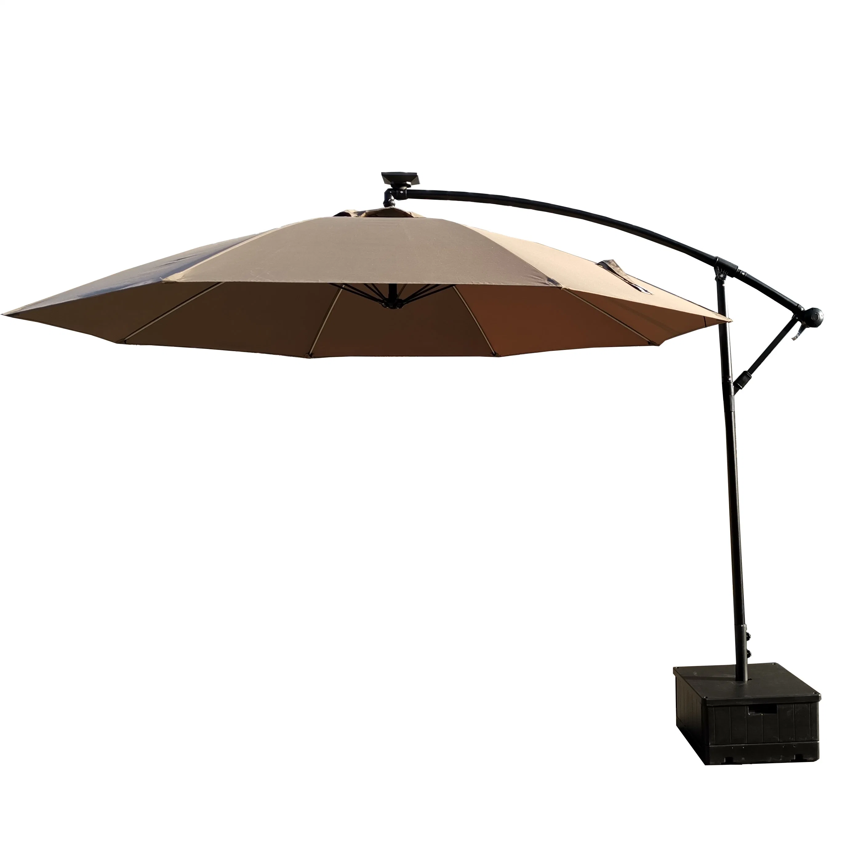 Suporte para guarda-chuva quadrado em plástico para jardim, com enchimento de areia KD Water