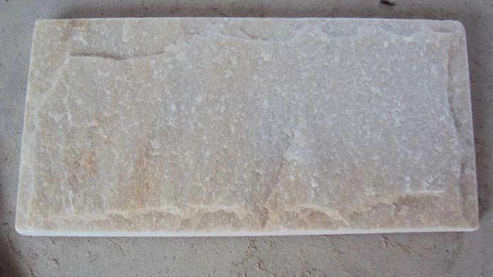 Vente chaude jaune beige quartzite blanc naturel de l'ardoise des pierres pour Wall Tile