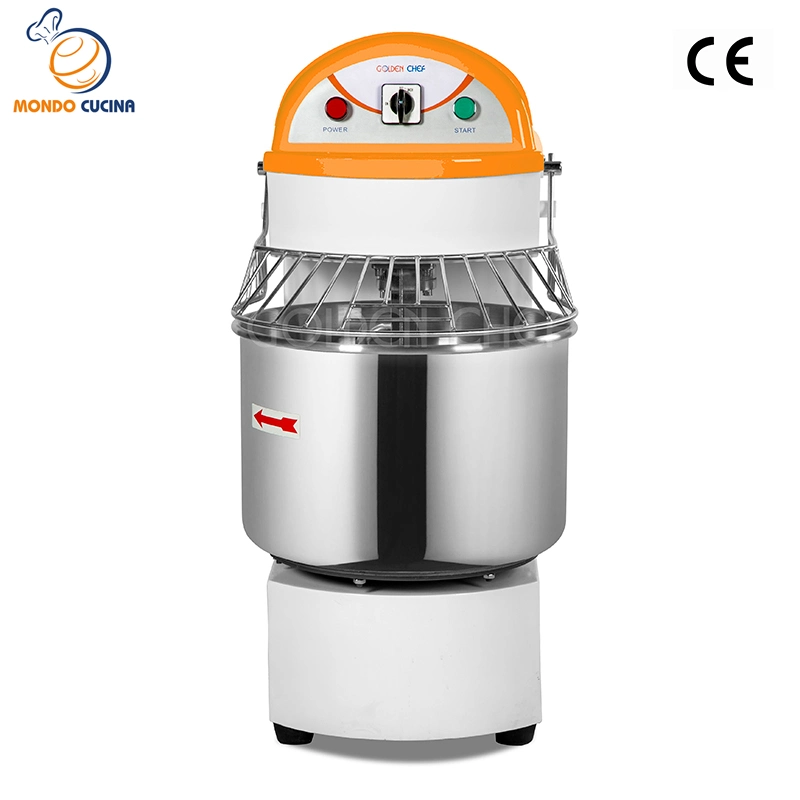 1 cozinheiro chefe dourado bolo de massa Spiral Mixer comercial Pizza pão Mixer Equipamento de cozinha em aço inoxidável