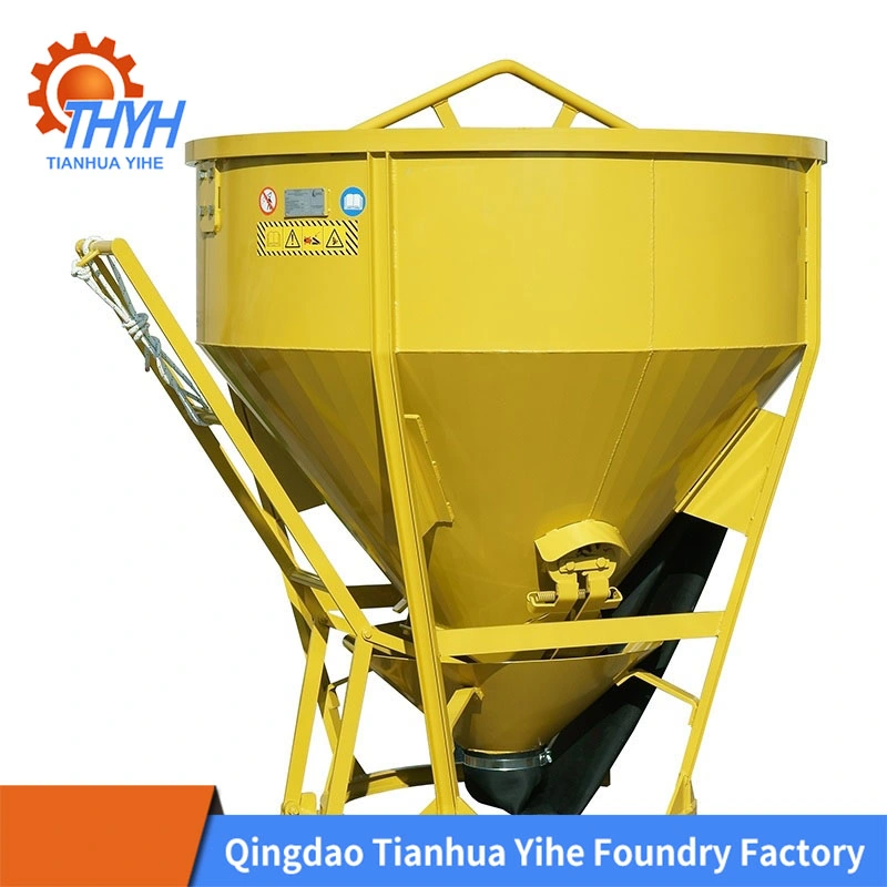 Crb800center Discharge Concrete Bucket/Vertical Round Concrete Bucket Concrete Block Making Machine