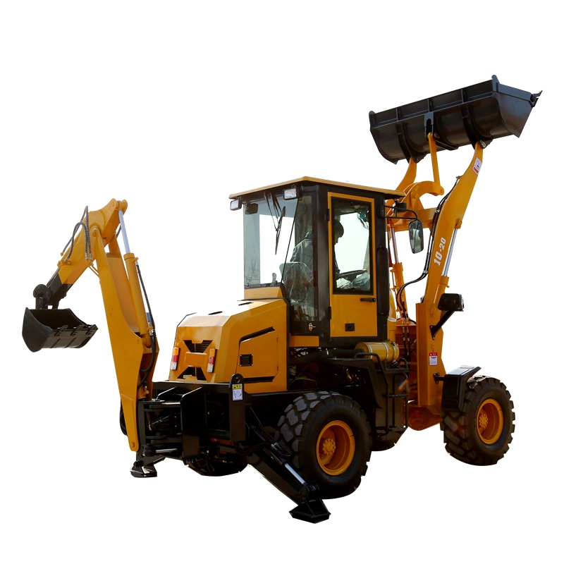 Snow Shovel, Forklift, Grab, Load, One Machine for Multi Function Mini Small Backhoe Loader Jdl10-20