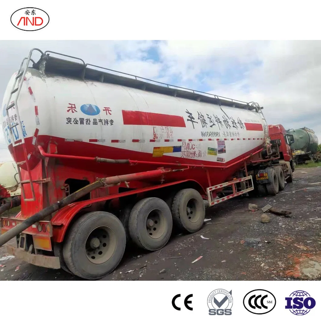 Andong Blue Ridge Truck and Trailer China Dump Truck Manufacturers Flour Bulk Tanker Trailer Turkish Cement Silo Trailer 80tons 60tons Capacity Cement Tanker