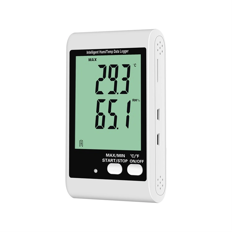DWL-20 pantalla LCD Rh Registrador de temperatura humedad Registrador de datos de temperatura