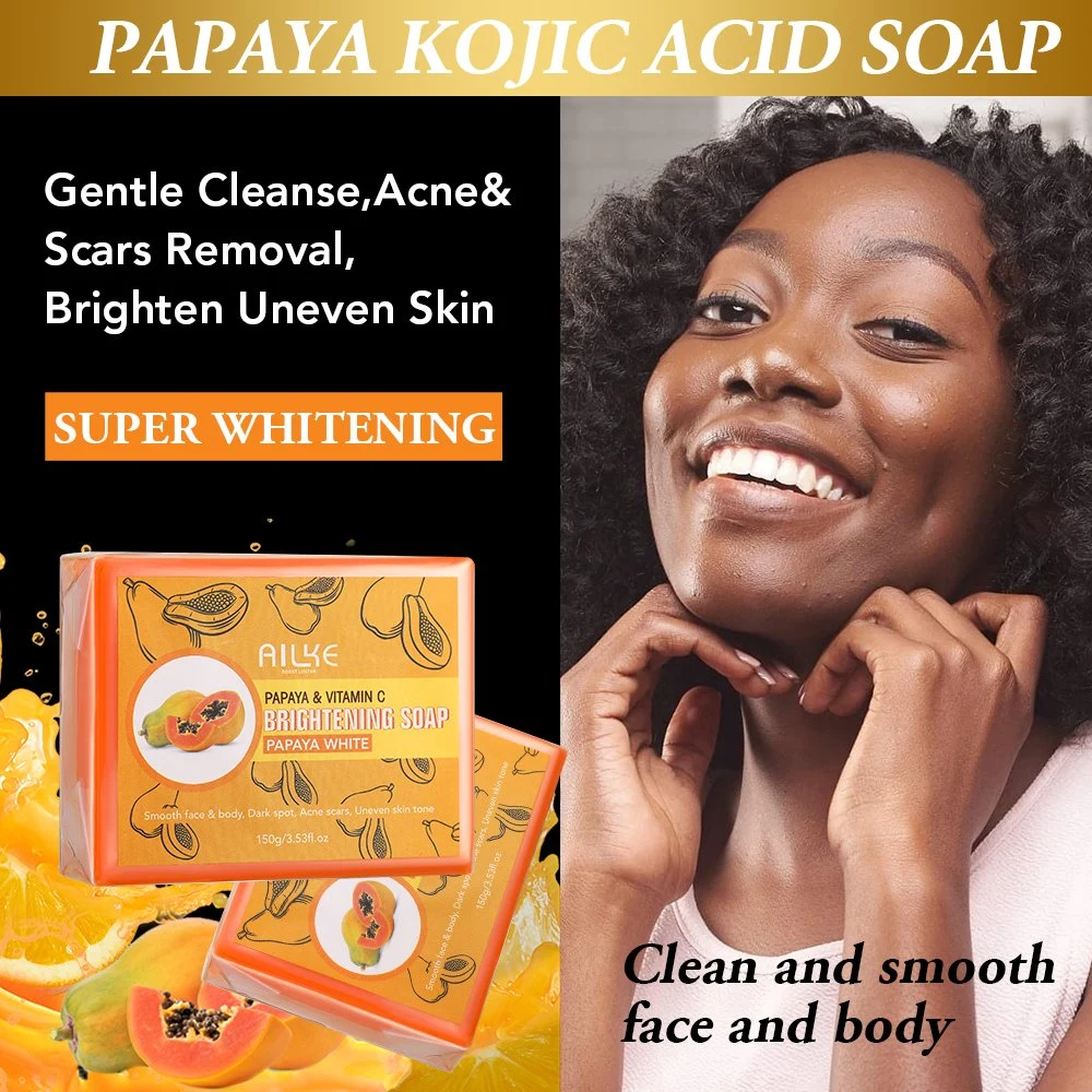 Wholesale/Supplier Beauty Organic Moisturizing Skincare Acne Repair Women Facial Cleanser Papaya Soap Whitening