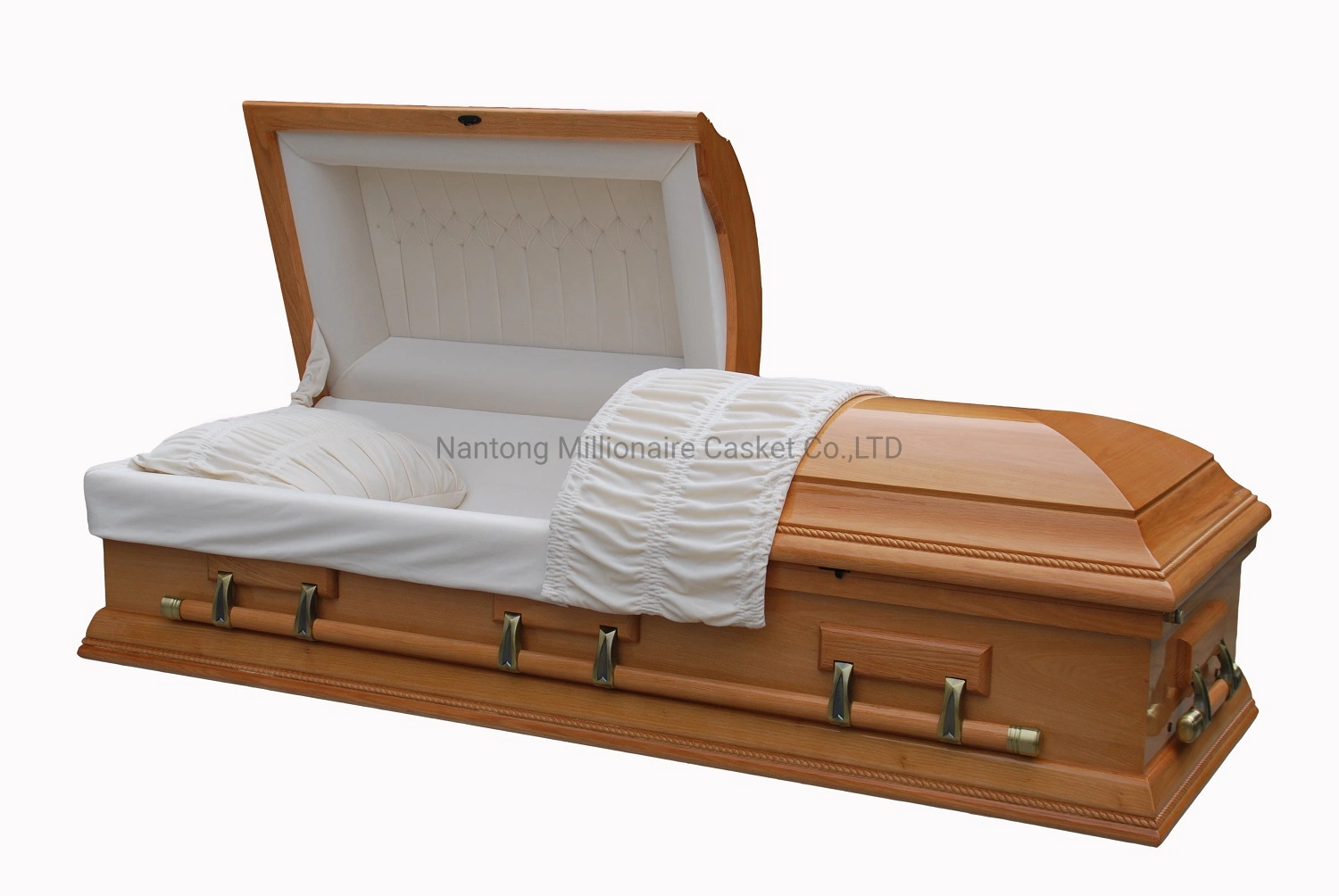 High quality/High cost performance Pure Wood Funeral Oak Caskets