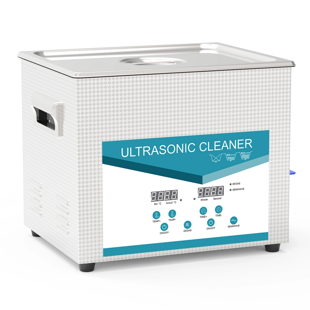 Dental Medical Ultrasonic Cleaner 10L Digital Timer Degas Function