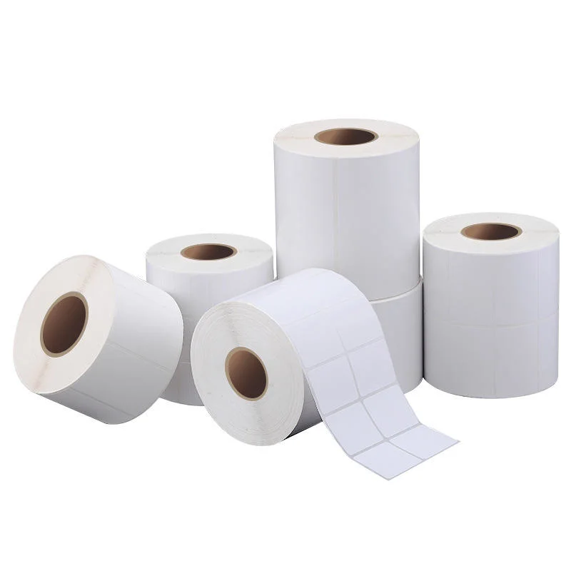 Self-Adhesive Labels Blank Direct Thermal Barcode Paper Labels Sticker Roll