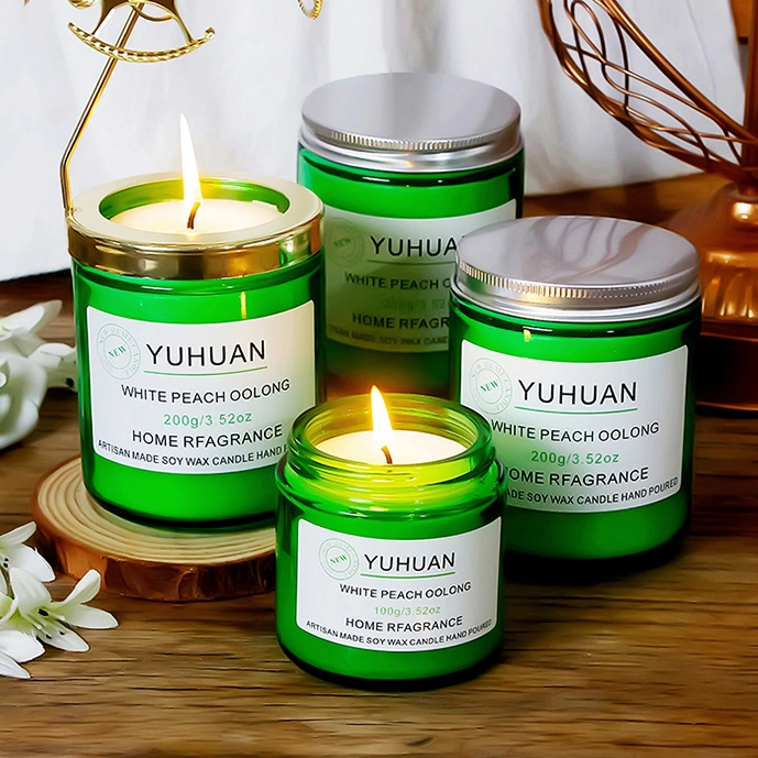 Essential Oil Aromatherapy Candle Household Soybean Wax Fragrance Glass Gift with Hand Gift Fragrance