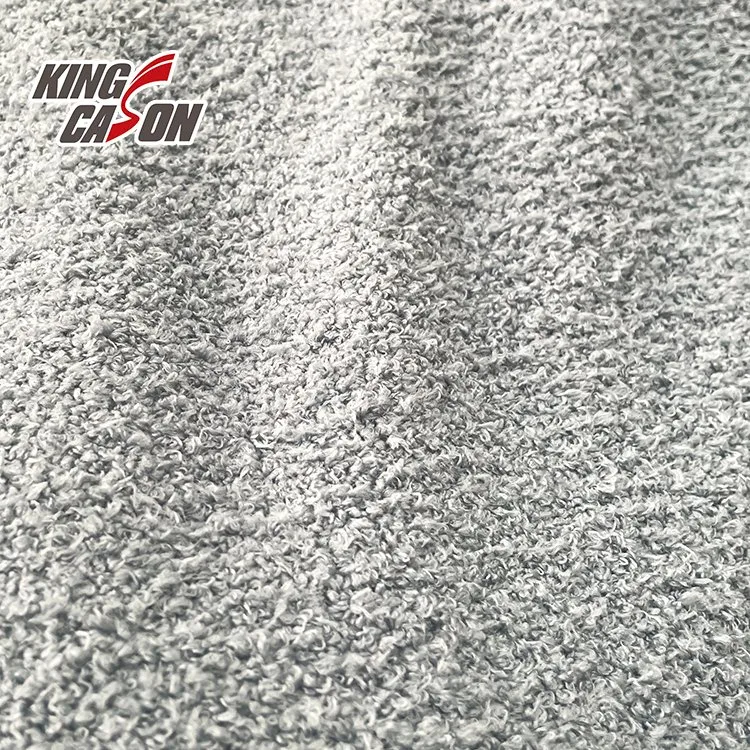 Kingcason Manufacturer Wholesale/Supplier 100% Polyester Double Faced Grey Sherpa Fabric for Toys