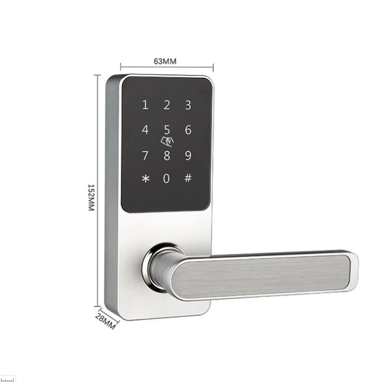 Bluetooth Deadbolt Wooden Digital Smart Key Door Lock