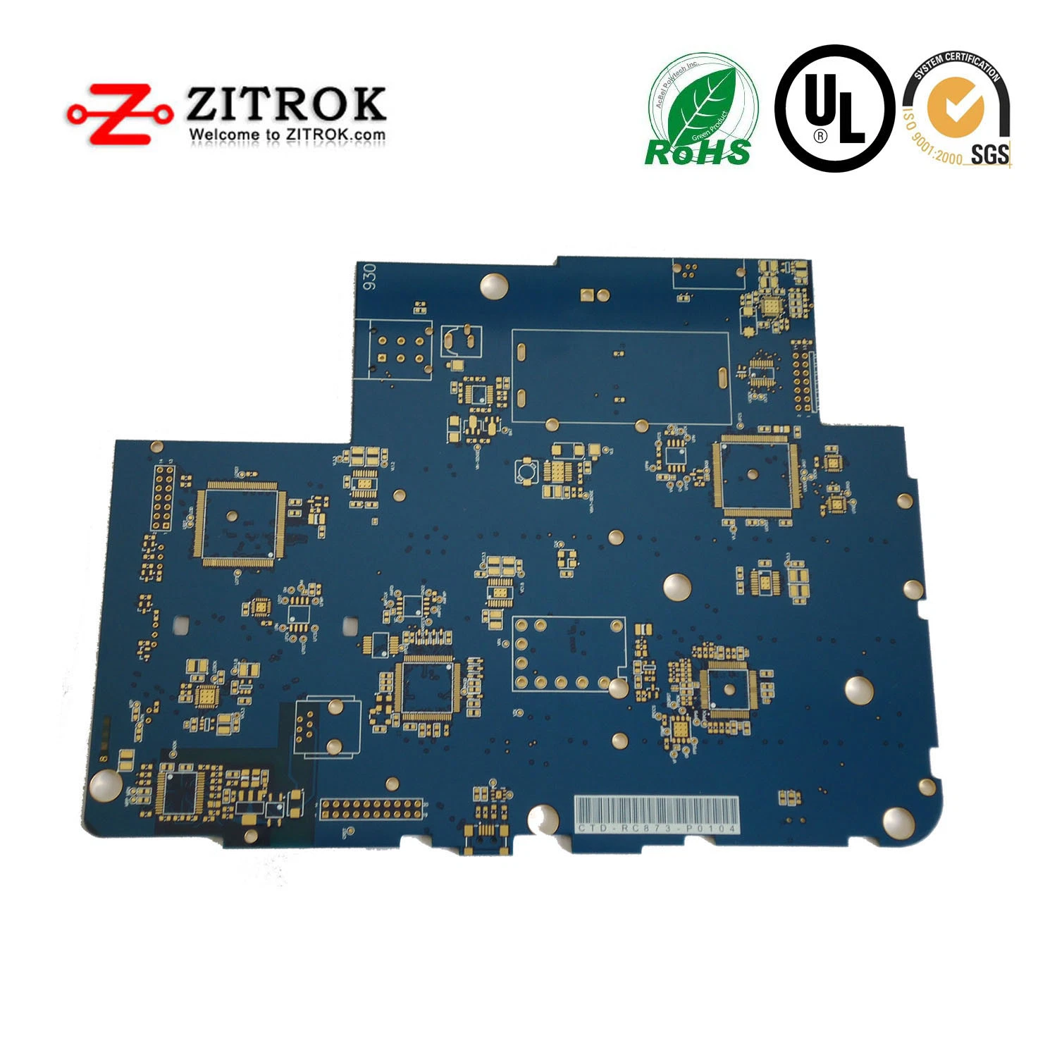 Shenzhen Controlador de PCB multicapa con 52um el cobre y oro de inmersión PCB PCB EMS