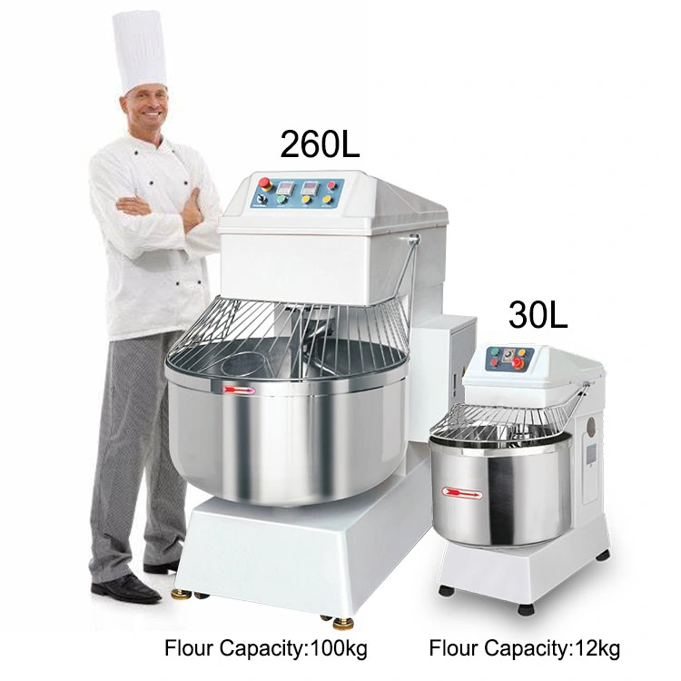 10L 260L Padaria Comercial Industrial equipamento de cozinha 20kg 50kg 100kg Suporte Planetário de equipamentos de mistura pão alimentar espiral misturadores de massa de pão máquinas de mistura