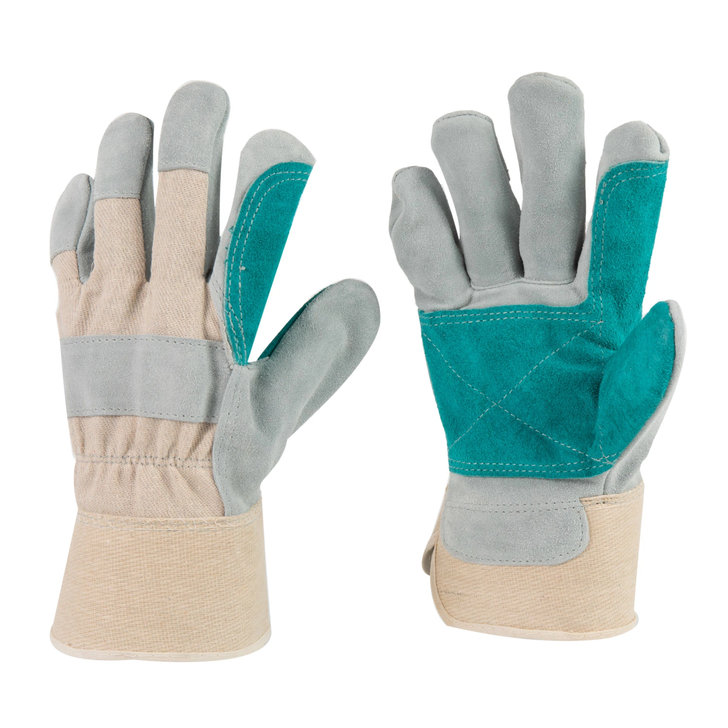 Cow Split Leather Double Palm CE Certified Work Glove-3060.05