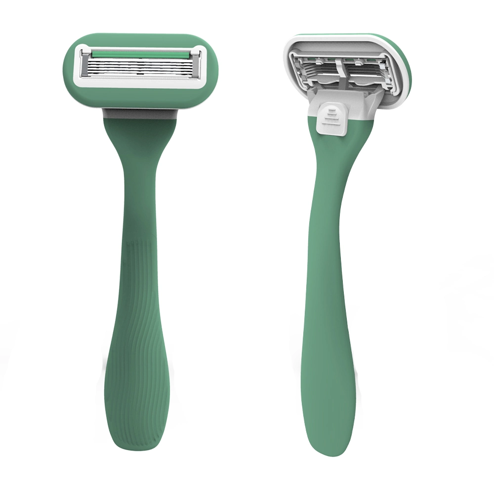 Ladies Hair Removal 5 Blade Shaving System Razor with Replaceable Razor Cartridges