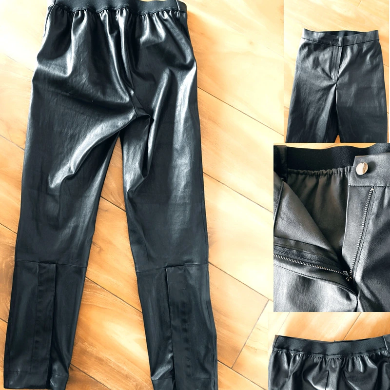 Genuine Leather Garment Distributor Leg Trousers PU Legging Loose Pants