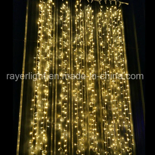 Outdoor LED Festival Christmas Hall Decorative Wedding for Building Wall LED Curtain Lights