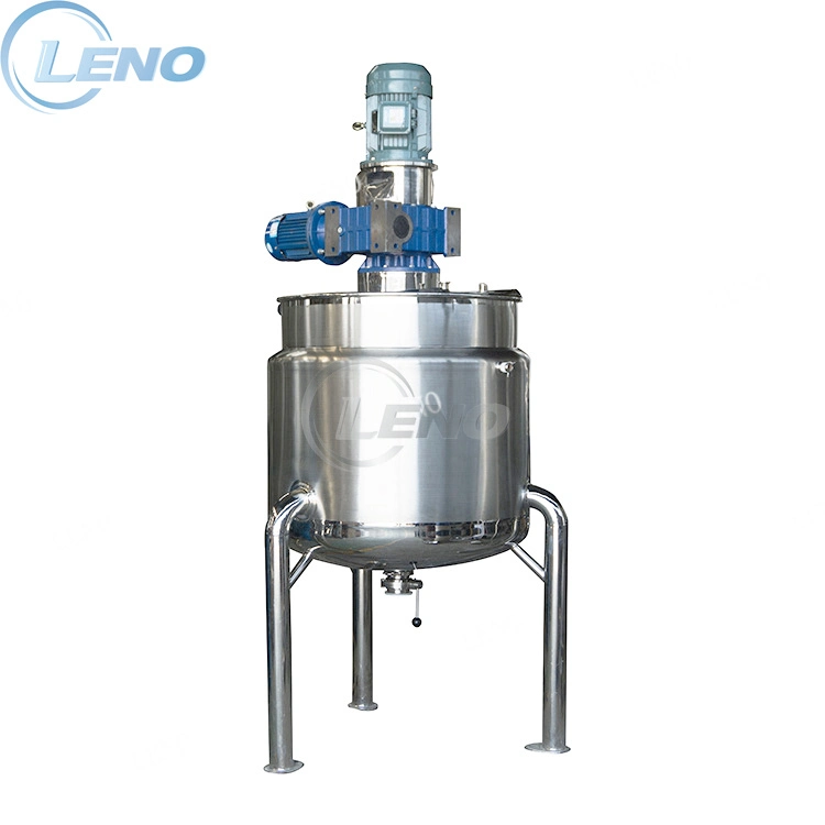 Leno Price Liquid Storage Emulsifying Drum Disperser Homogenizer Tank Electric Steam Heating Mixer Jacketed Vessel Agitator Reactor Stainless Steel Mixing Tank