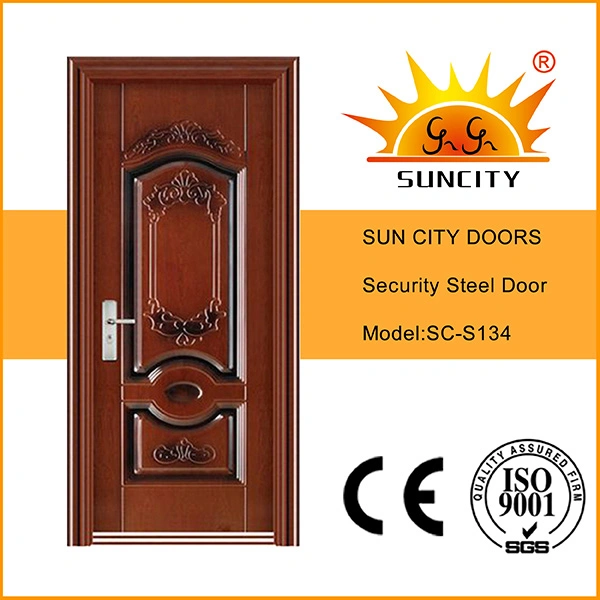 Fashion Style Cheap Wrought Steel Iron Door for Outside (SC-S134)