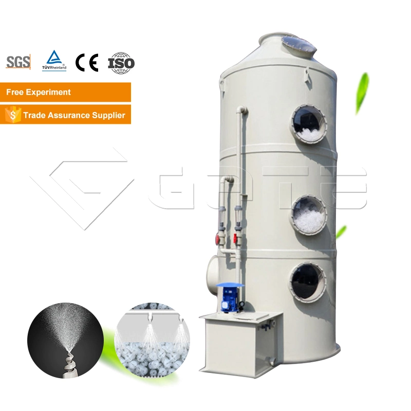 Gate 2000-2600m3/H Fertilizer Making Machine Industrial Waste Gas Treatment Paper Tower Holder Spray