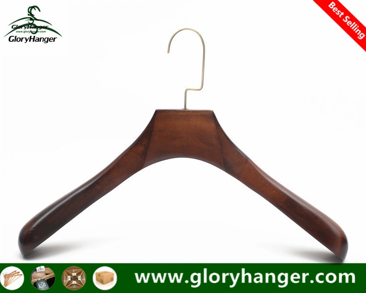 Garment Wooden Coat Hanger for Man Clothes Suit Furniture Fashion Display