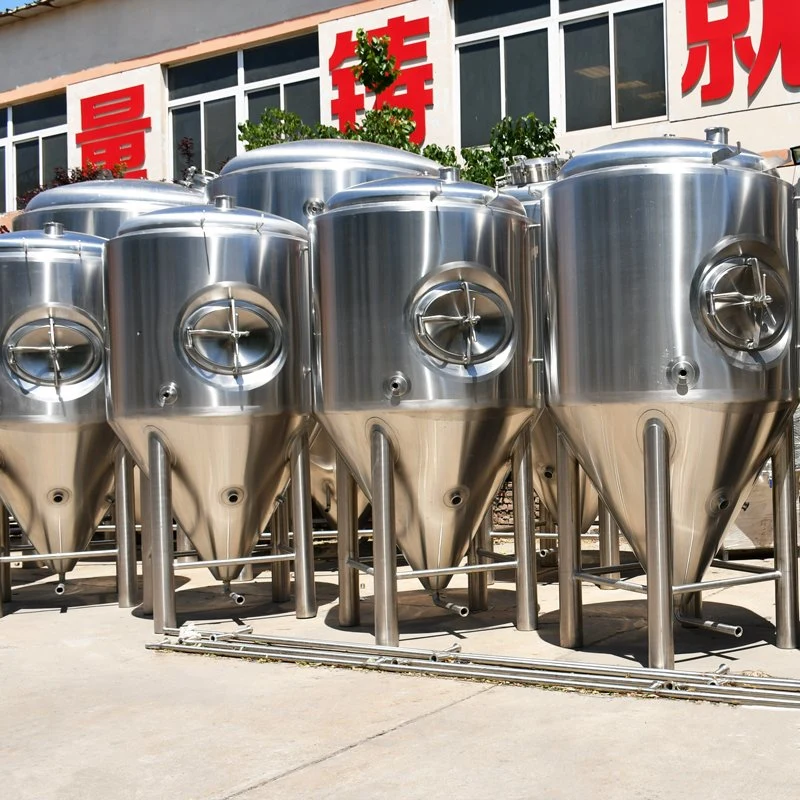 600L máquina de fermentación de tanques de fermentadores de cerveza cónica de acero inoxidable