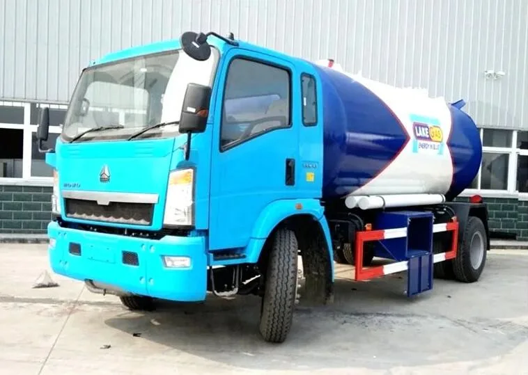 Propane Butane Bulk Transfer 6ton Liquid Bulk Gas Transport Truck