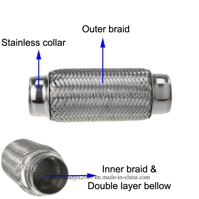 Les pièces automobiles tresse intérieure tube flexible/conduite de l'échappement