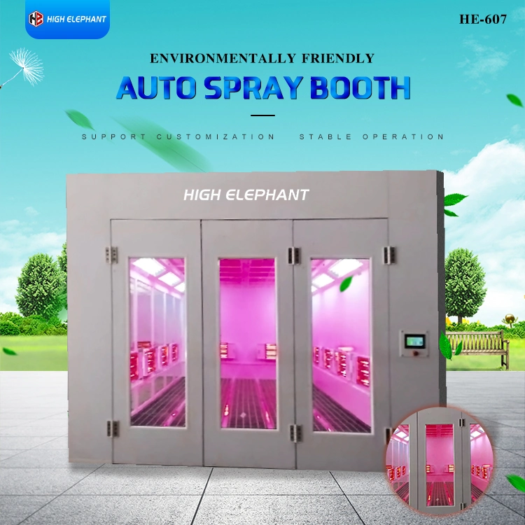 Auto Painting Booth Oven Paint Booth Advanced Car Spray Booth Mit elektrischer Heizung/ökonomischer Auto Bus LKW Spray Paint Booth Zum Verkauf