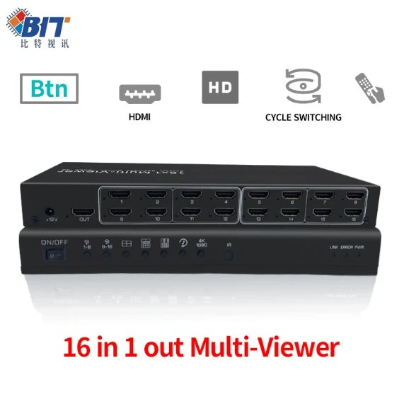 Factory Direct Sale Multi Viewer 1 Input 16 Output HDMI Video Splitter
