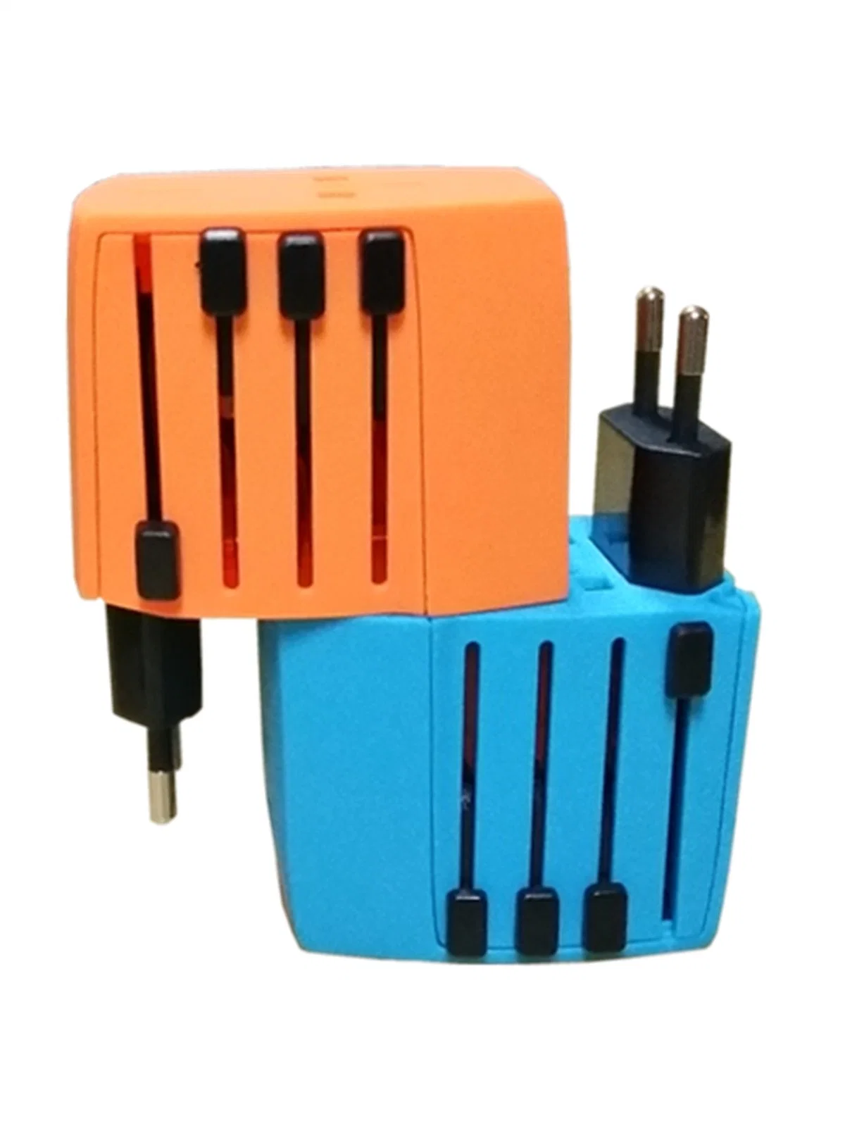 World Travel Adapter Cargador 2 puerto USB de la FCC RoHS CE