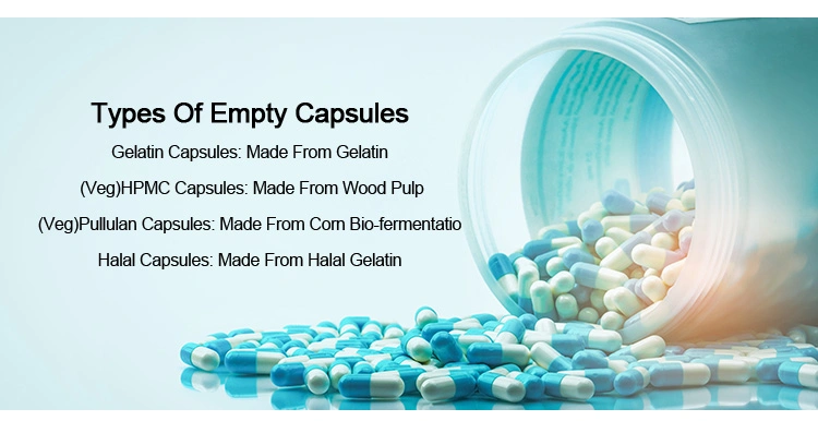 Pharmaceutical 000-5# Vacant Capsules Empty Capsule for Food Healthcare Medical Industry