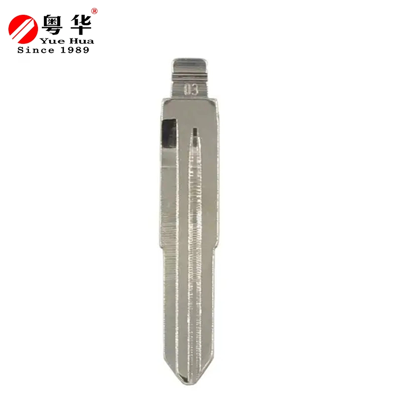 Free Sample High quality/High cost performance Uncut Metal Blank Flip Key Blade for Milling Transponder Remote Car Key Blade for Toyota