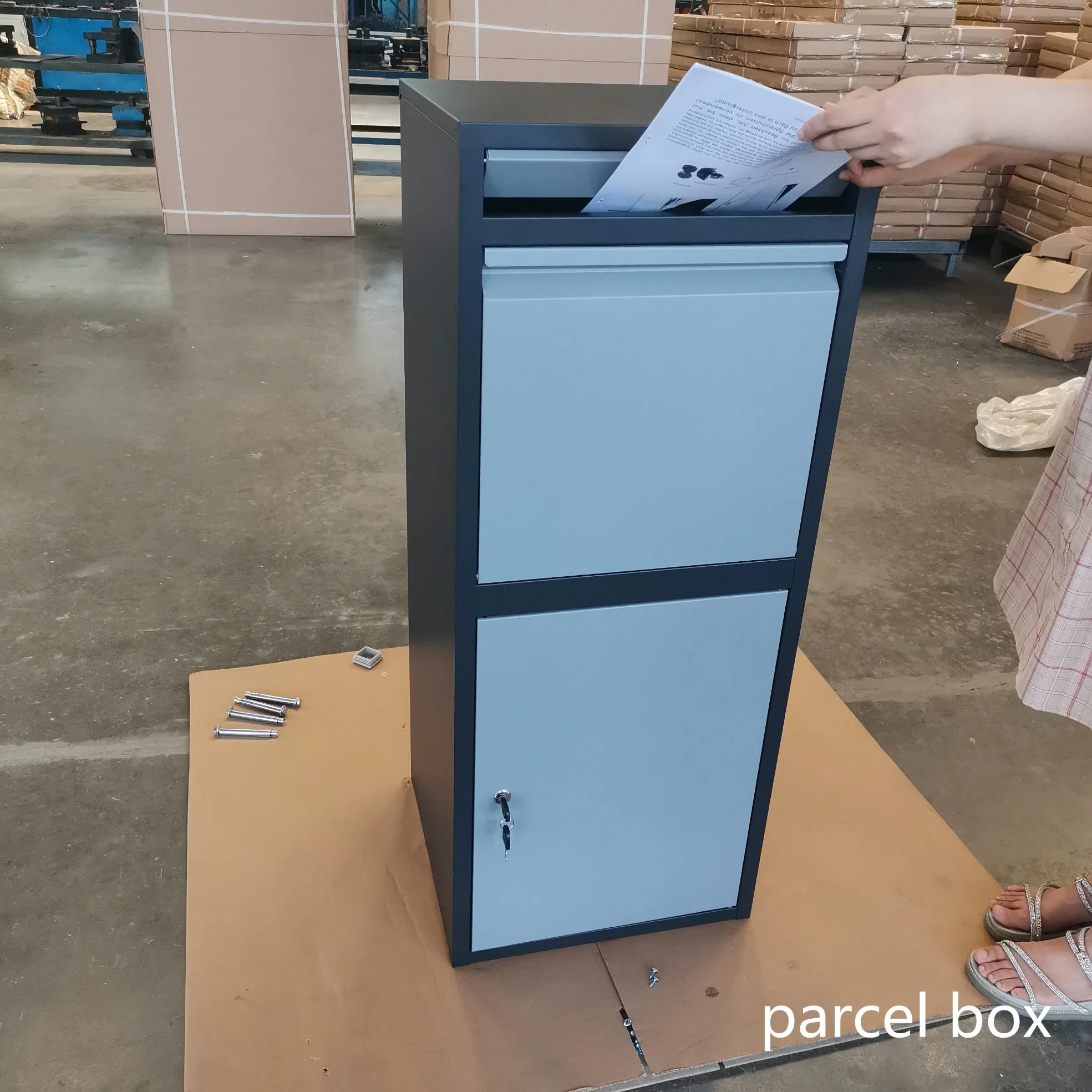 St-157 mayorista al aire libre de metal personalizados el armario de la caja de paquetería