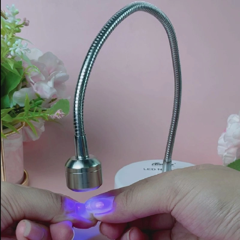 Candeeiro de unhas LED de cura com flash sem fios portátil recarregável