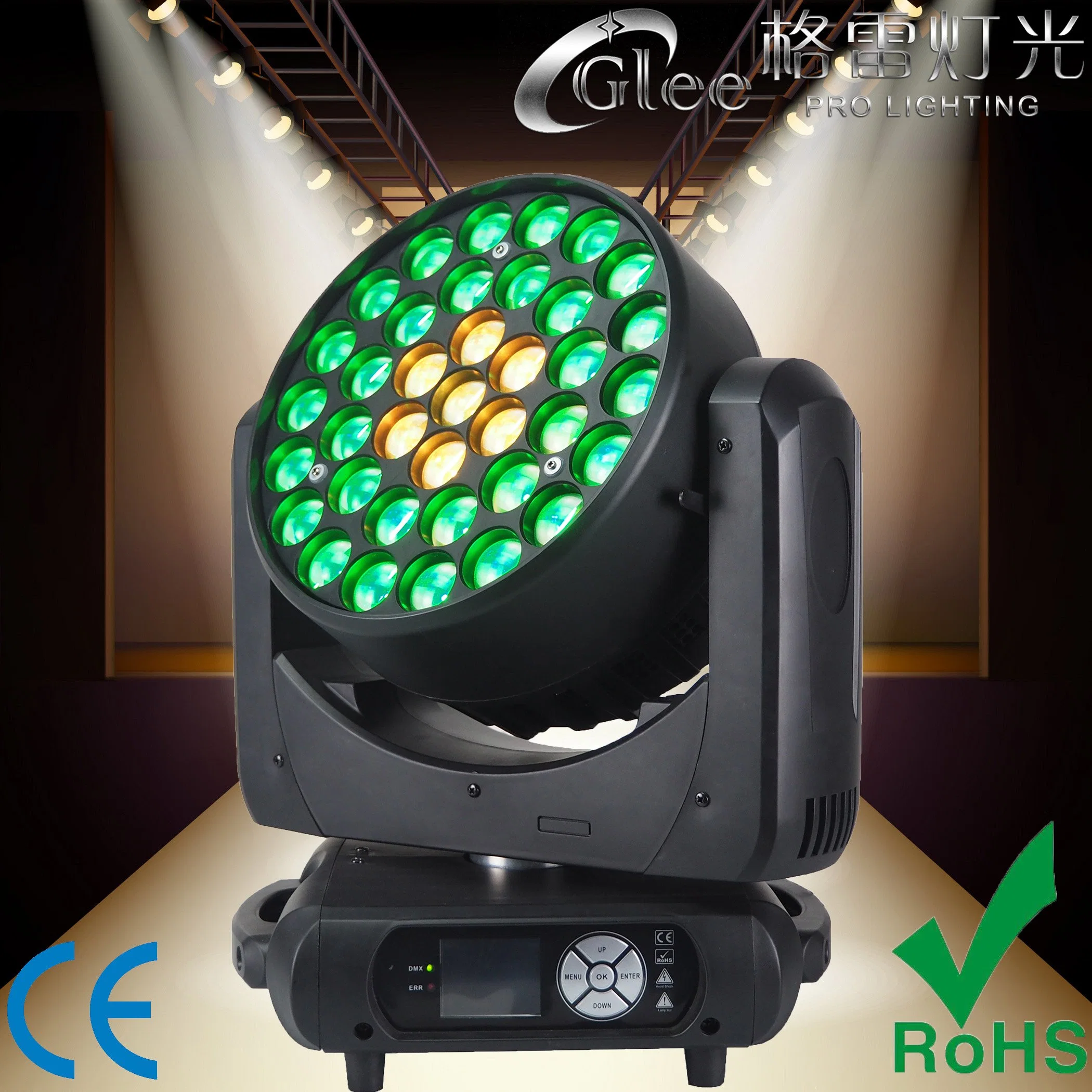 Neue 37 * 15W K20 RGBW LED Zoom Wash Moving Head Lights