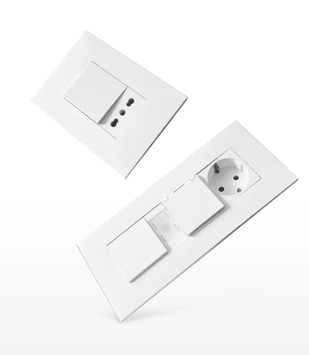 Italian Style EU standard Italy wall socket Wall mounted 16A German Schuko modular wall socket