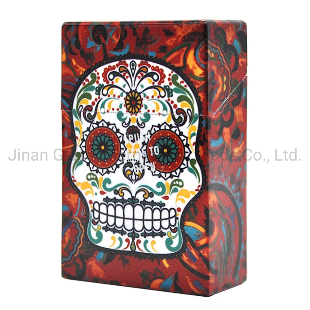 Wholesale/Supplier Portable Cigarette Case Color Skull Plastic Box