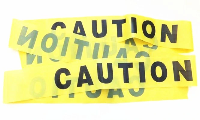 Yellow Caution Tape OEM Service Safety Warning Tape in Guangzhou