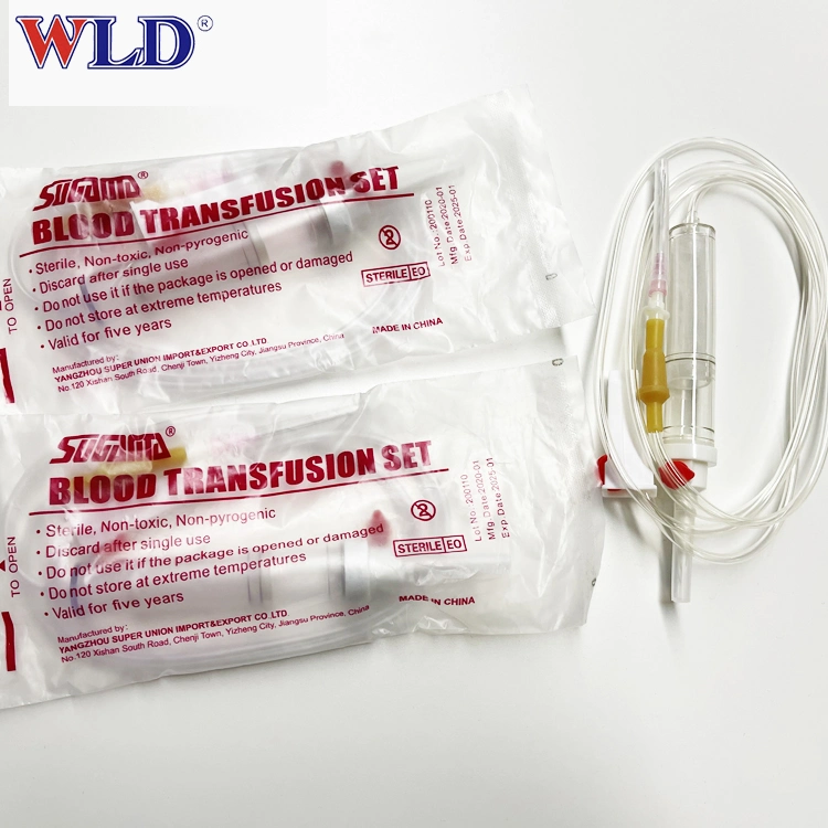 Hot de nouveaux produits stériles de transfusion sanguine de pièces ensemble avec embout Luer Lock y connecter