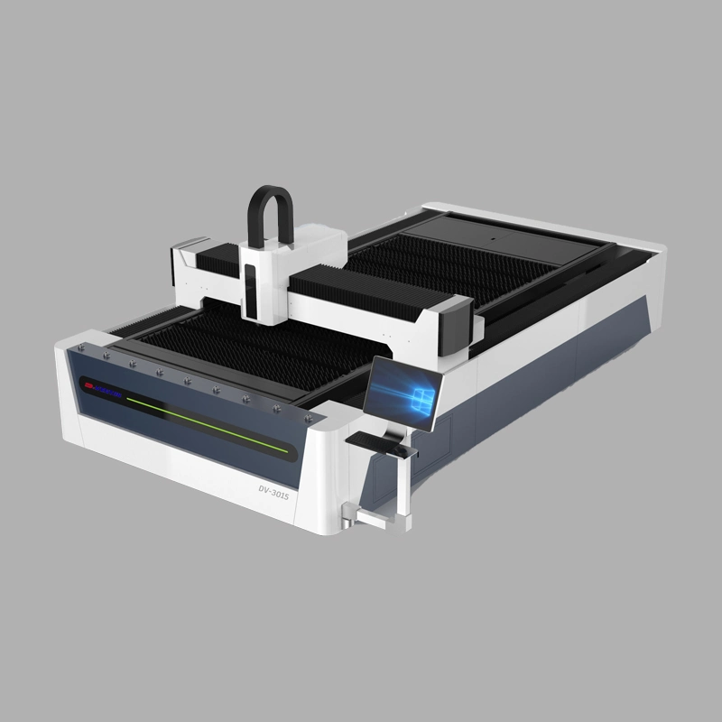 Aço inoxidável máquina de corte de fibra a laser em liga de alumínio, placa de carboneto cementado Optical fresa CNC