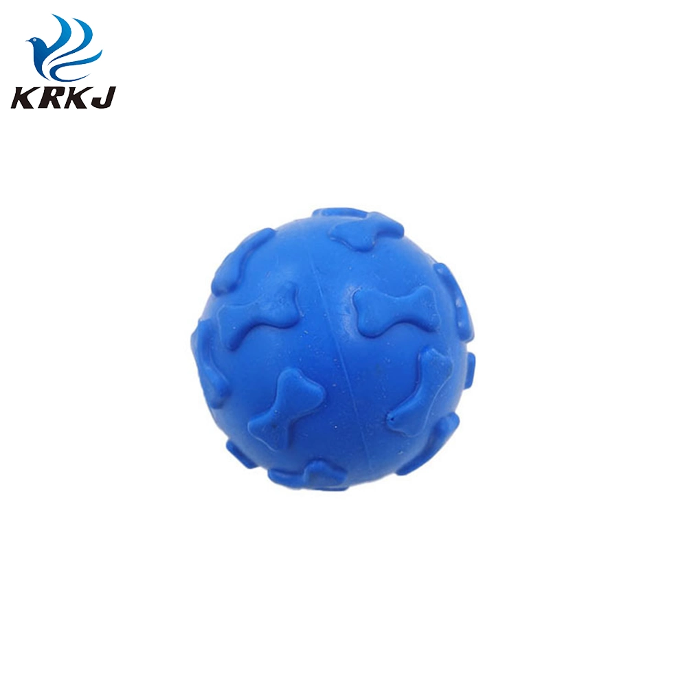 Tc-5c012 Dog Training Tool TPR Dog Treat Ball Natural Rubber