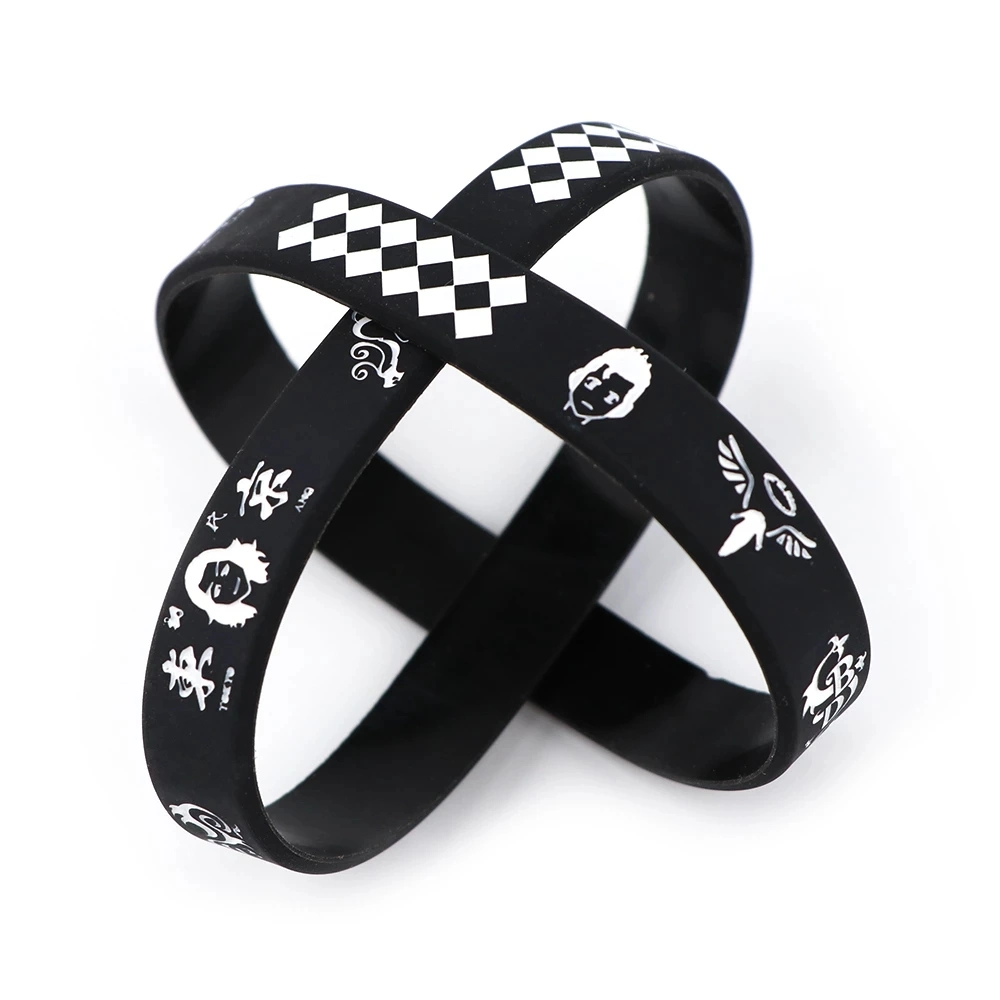 Disposable Custom Anime Rubber Cartoon Fabric Bracelet Personalized Design Silicon Wristband