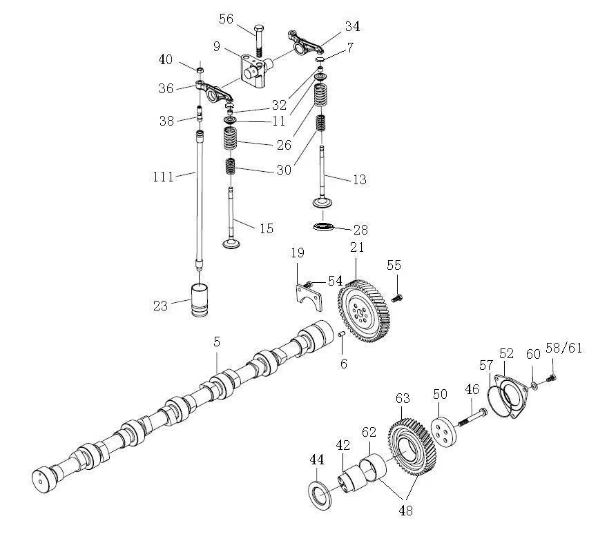 Vg1560051001 Vg1560050041 Intake and Exhaust Valve Sinotruk HOWO Parts