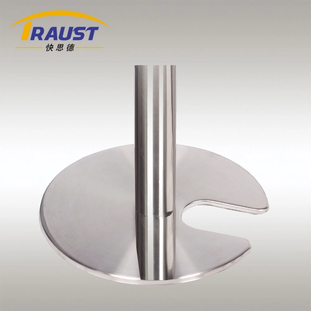 Stainless Steel Rope Post with Stackable Base for Crowd Control