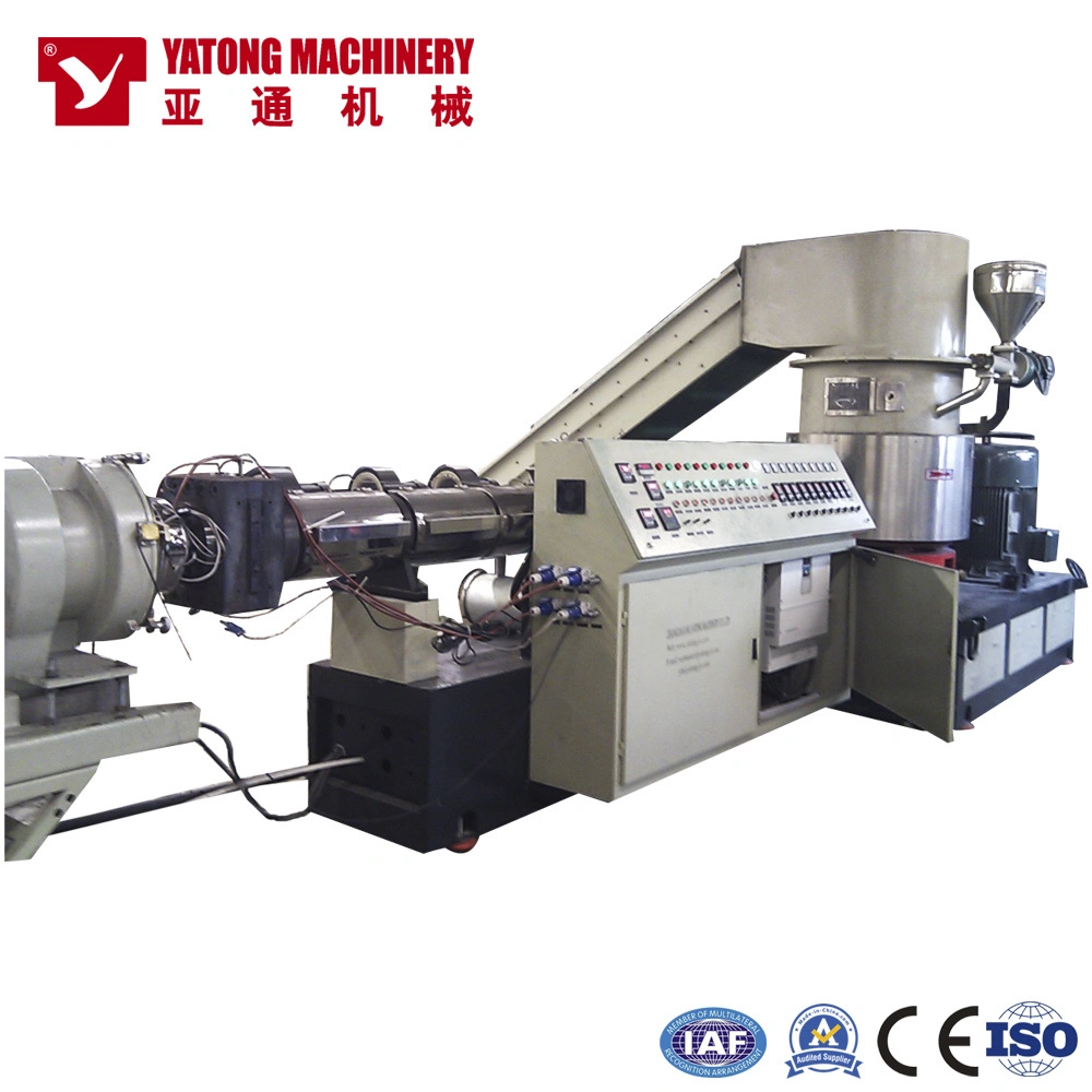 Yatong Pet Bottle Flakes to Pellets Pelletizing Line Single Stage Plastic Granulating Machine